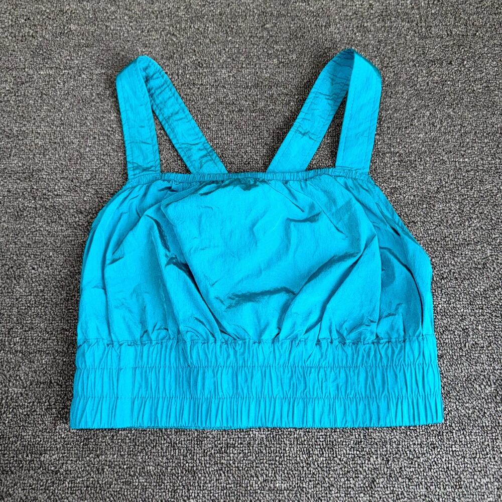 Free‎ People FP Movement The Way Home Cami Top Womens XS Blue Square Neckline